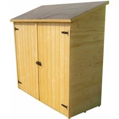 Abri Mural En Bois Brut 1m² Avec 2 étagères De Rangement - Habrita 9 Abri Mural En Bois Brut 1m² Avec 2 étagères De Rangement - Habrita -Abri De Jardin abri mural en bois brut 1m avec 2 etageres de rangement habrita 3