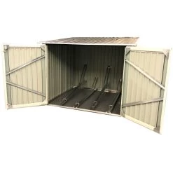 Abri Pour 4 Vélos En Métal Anthracite 4,2m² + Kit D'ancrage X-METAL -Abri De Jardin abri pour 4 velos en metal anthracite 42m kit d ancrage x metal 2