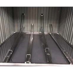 Abri Pour 4 Vélos En Métal Anthracite 4,2m² + Kit D'ancrage X-METAL -Abri De Jardin abri pour 4 velos en metal anthracite 42m kit d ancrage x metal 3