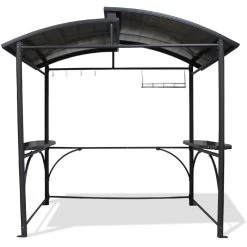 Abri Pour Barbecue 3,6m² En Aluminium Gris Anthracite Et Polycarbonate DCB Garden -Abri De Jardin abri pour barbecue 36m en aluminium gris anthracite et polycarbonate dcb garden 1