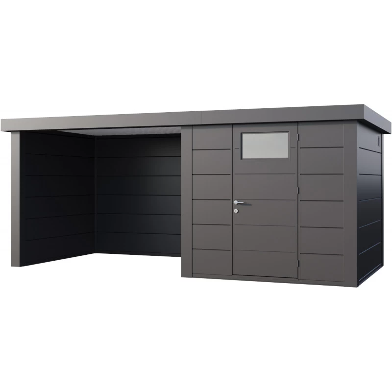 Abri Telluria Eleganto Lounge 2424 Anthracite 12,5m² Avec Extension Gauche - Telluria 3 Abri Telluria Eleganto Lounge 2424 Anthracite 12,5m² Avec Extension Gauche - Telluria