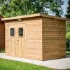 Abri Theora 7,33m² En Bois Thermo Traité Et Toiture En Acier HABRITA 1 Abri Theora 7,33m² En Bois Thermo Traité Et Toiture En Acier HABRITA -Abri De Jardin abri theora 733m en bois thermo traite et toiture en acier habrita