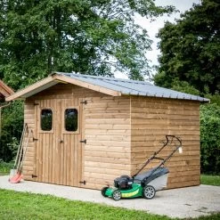 Abri Therma 10,60m² En Bois Thermo Traité Et Toit En Acier HABRITA 13 Abri Therma 10,60m² En Bois Thermo Traité Et Toit En Acier HABRITA -Abri De Jardin abri therma 1033m en bois thermo traite et toit en acier habrita 5