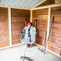 Abri Therma 7,04m² En Bois Thermo Traité Et Toiture En Acier HABRITA -Abri De Jardin abri therma 742m en bois thermo traite et toiture en acier habrita 2