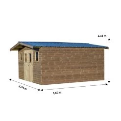 Abri Thermabri 24,30m² En Bois Thermo Traité Toiture En Acier HABRITA 10 Abri Thermabri 24,30m² En Bois Thermo Traité Toiture En Acier HABRITA -Abri De Jardin abri thermabri 2382m en bois thermo traite toiture en acier habrita 2