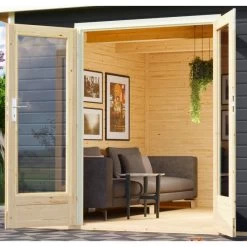 Abri Toit Plat 13,60m² Bois Massif Gris Terre 40mm Radeburg 3 – Karibu 11 Abri Toit Plat 13,60m² Bois Massif Gris Terre 40mm Radeburg 3 – Karibu -Abri De Jardin abri toit plat 1360m bois massif gris terre 40mm radeburg 3 karibu 3