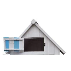 Armoire De Jardin En Bois Lasuré Bleu Et Blanc 0,41m² - Habrita -Abri De Jardin armoire de jardin en bois lasure bleu et blanc 041m habrita 3