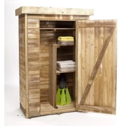 Abri De Jardin -Abri De Jardin armoire de jardin en bois massif traite autoclave 072m theo forest style 1