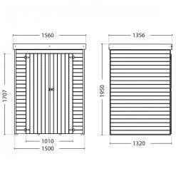 Abri De Jardin -Abri De Jardin armoire de jardin en bois massif traite autoclave 198m theofil forest style 1