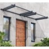 Auvent Marquise En Acrylique Gris Clair NANCY™ 3000 – Canopia By Palram -Abri De Jardin auvent marquise en acrylique gris clair nancy 3000 canopia