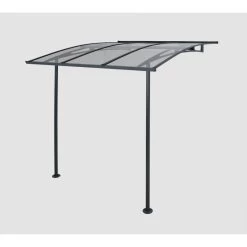 Auvent Marquise En Acrylique Transparent Vega™ 2000 – Palram - Canopia -Abri De Jardin auvent marquise en acrylique transparent vega 2000 palram 3