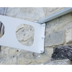 Auvent Marquise En Acrylique 3mm Bordeaux™ 6690 – Palram - Canopia -Abri De Jardin auvent marquise en polycarbonate 3mm bordeaux 6690 palram 5