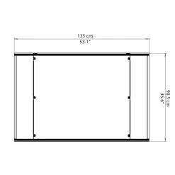 Auvent Marquise En Polycarbonate 6mm Lyra™ 1350 – Palram - Canopia -Abri De Jardin auvent marquise en polycarbonate 6mm lyra 1350 palram 2