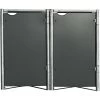 Cache-poubelle 2 Compartiments Müllbox En Aluminium Gris 2x240L – HIDE -Abri De Jardin cache poubelle 2 compartiments mullbox en aluminium gris 2x240l hide