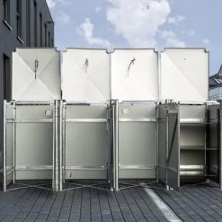 Cache-poubelle 4 Compartiments Müllbox En Aluminium Noir 4x140L – HIDE 8 Cache-poubelle 4 Compartiments Müllbox En Aluminium Noir 4x140L – HIDE -Abri De Jardin cache poubelle 4 compartiments mullbox en aluminium noir 4x140l hide 2