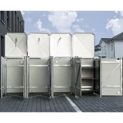 Cache-poubelle 4 Compartiments Müllbox En Aluminium Noir 4x240L – HIDE 9 Cache-poubelle 4 Compartiments Müllbox En Aluminium Noir 4x240L – HIDE -Abri De Jardin cache poubelle 4 compartiments mullbox en aluminium noir 4x240l hide 3