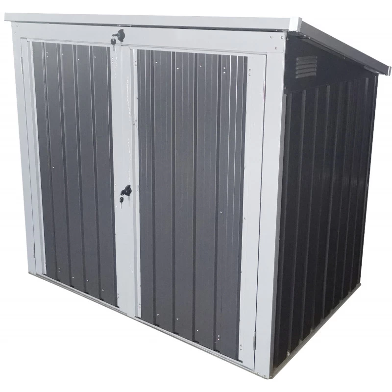 Cache-poubelle Double En Acier Pour Conteneurs 240L – Westmann 3 Cache-poubelle Double En Acier Pour Conteneurs 240L – Westmann