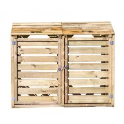 Cache Poubelle Double En Bois Massif Certifié Traité Autoclave 10 Cache Poubelle Double En Bois Massif Certifié Traité Autoclave -Abri De Jardin cache poubelle double en bois massif certifie traite autoclave 2