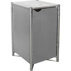 Cache-poubelle Müllbox En Aluminium Gris 140L – HIDE -Abri De Jardin cache poubelle mullbox en aluminium gris 140l hide 2