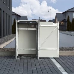 Cache-poubelle Müllbox En Aluminium Gris 240L – HIDE 10 Cache-poubelle Müllbox En Aluminium Gris 240L – HIDE -Abri De Jardin cache poubelle mullbox en aluminium gris 240l hide 2