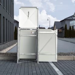 Cache-poubelle Müllbox En Aluminium Gris 240L – HIDE 11 Cache-poubelle Müllbox En Aluminium Gris 240L – HIDE -Abri De Jardin cache poubelle mullbox en aluminium gris 240l hide 3