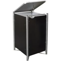 Cache-poubelle Müllbox En Aluminium Noir 140L – HIDE