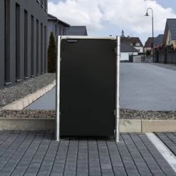 Cache-poubelle Müllbox En Aluminium Noir 240L – HIDE 10 Cache-poubelle Müllbox En Aluminium Noir 240L – HIDE -Abri De Jardin cache poubelle mullbox en aluminium noir 240l hide 2