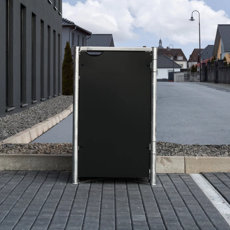 Cache-poubelle Müllbox En Aluminium Noir 240L – HIDE 5 Cache-poubelle Müllbox En Aluminium Noir 240L – HIDE – Image 3