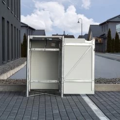 Cache-poubelle Müllbox En Aluminium Noir 240L – HIDE 11 Cache-poubelle Müllbox En Aluminium Noir 240L – HIDE -Abri De Jardin cache poubelle mullbox en aluminium noir 240l hide 3