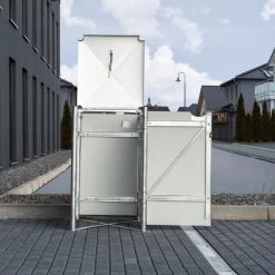 Cache-poubelle Müllbox En Aluminium Noir 240L – HIDE 12 Cache-poubelle Müllbox En Aluminium Noir 240L – HIDE -Abri De Jardin cache poubelle mullbox en aluminium noir 240l hide 4