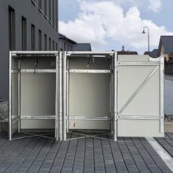 Cache-poubelle 2 Compartiments Müllbox En Aluminium Noir 2x140L – HIDE 11 Cache-poubelle 2 Compartiments Müllbox En Aluminium Noir 2x140L – HIDE -Abri De Jardin cache poubelle mullbox en aluminium noir 2x140l hide 3