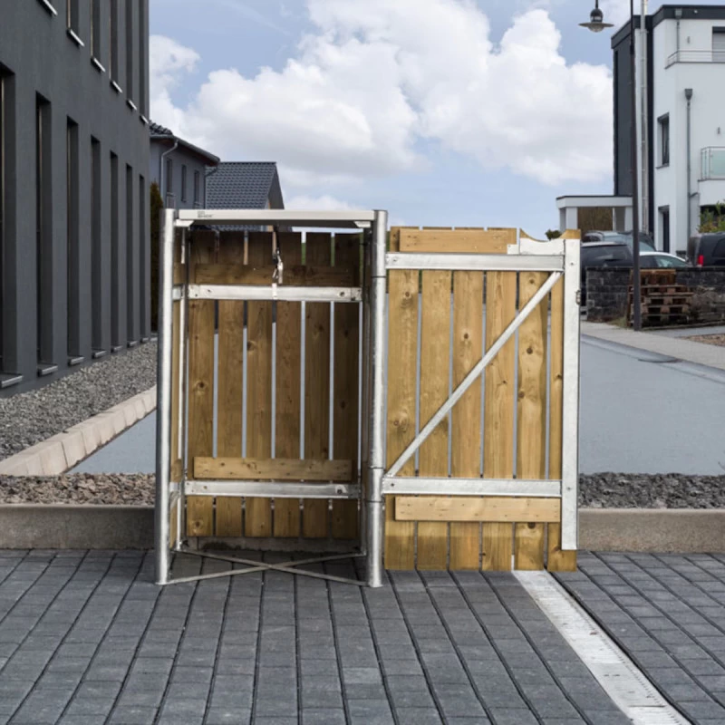 Cache-poubelle Müllbox En Bois Traité Naturel 140L – HIDE 7 Cache-poubelle Müllbox En Bois Traité Naturel 140L – HIDE – Image 5