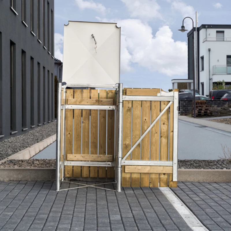 Cache-poubelle Müllbox En Bois Traité Naturel 140L – HIDE 8 Cache-poubelle Müllbox En Bois Traité Naturel 140L – HIDE – Image 6