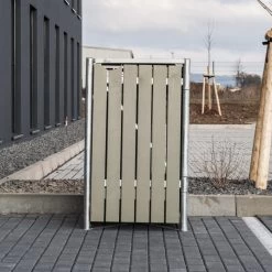 Cache-poubelle Müllbox En Bois Traité Gris 140L – HIDE 11 Cache-poubelle Müllbox En Bois Traité Gris 140L – HIDE -Abri De Jardin cache poubelle mullbox en bois traite gris 140l hide 3