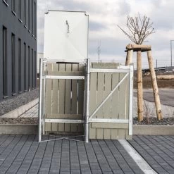 Cache-poubelle Müllbox En Bois Traité Gris 140L – HIDE 13 Cache-poubelle Müllbox En Bois Traité Gris 140L – HIDE -Abri De Jardin cache poubelle mullbox en bois traite gris 140l hide 5