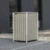 Cache-poubelle Müllbox En Bois Traité Gris 240L – HIDE 2 Cache-poubelle Müllbox En Bois Traité Gris 240L – HIDE -Abri De Jardin cache poubelle mullbox en bois traite gris 240l hide