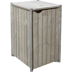 Cache-poubelle Müllbox En Bois Traité Gris 240L – HIDE 10 Cache-poubelle Müllbox En Bois Traité Gris 240L – HIDE -Abri De Jardin cache poubelle mullbox en bois traite gris 240l hide 2