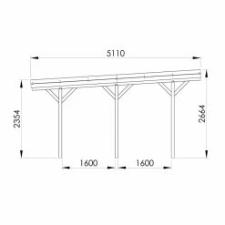 Carport Double 31m² En Bois Autoclave FSC Jean – Forest Style -Abri De Jardin carport double 31m en bois autoclave fsc jean forest style 2