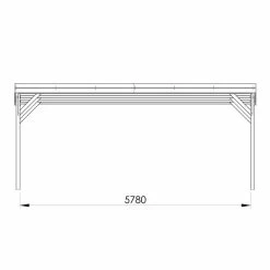 Carport Double 31m² En Bois Autoclave FSC Jean – Forest Style -Abri De Jardin carport double 31m en bois autoclave fsc jean forest style 3