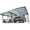 Carport Double En Aluminium Anthracite Et Polycarbonate 6mm X-METAL -Abri De Jardin carport double en aluminium anthracite et polycarbonate 6mm x metal
