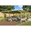 Carport Double En Pin Autoclave Avec Toit PVC 27,58m² - Karibu 1 Carport Double En Pin Autoclave Avec Toit PVC 27,58m² - Karibu -Abri De Jardin carport double en pin autoclave avec toit pvc 2758m karibu