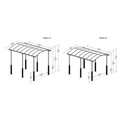 Carport En Alu Gris Et Polycarbonate 1 Voiture 18,2m² Arcadia Alpine 5000 - CANOPIA 10 Carport En Alu Gris Et Polycarbonate 1 Voiture 18,2m² Arcadia Alpine 5000 - CANOPIA -Abri De Jardin carport en alu gris et polycarbonate 1 voiture 182m arcadia alpine 5000 canopia 2