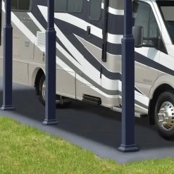 Carport En Alu Gris Et Polycarbonate 1 Voiture 46,3m² Arcadia Alpine 12700 - Canopia -Abri De Jardin carport en alu gris et polycarbonate 1 voiture 463m arcadia alpine 12700 canopia 4