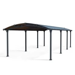 Carport En Alu Gris Et Polycarbonate 31m² Arcadia™ 8500 – Canopia 6 Carport En Alu Gris Et Polycarbonate 31m² Arcadia™ 8500 – Canopia -Abri De Jardin carport en alu gris et polycarbonate 31m arcadia 8500 canopia 1