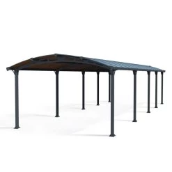 Carport En Alu Gris Et Polycarbonate 38,7m² Arcadia™ 10600 – Canopia 6 Carport En Alu Gris Et Polycarbonate 38,7m² Arcadia™ 10600 – Canopia -Abri De Jardin carport en alu gris et polycarbonate 387m arcadia 10600 canopia 1