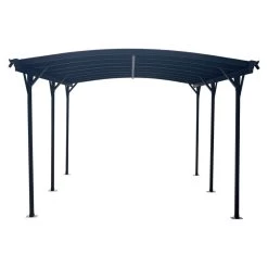 Carport En Aluminium Anthracite 3x5,05m Et Polycarbonate 6mm X-METAL -Abri De Jardin carport en aluminium anthracite 3x505m et polycarbonate 6mm x metal 3