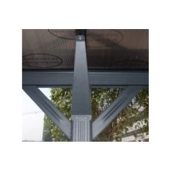 Carport En Aluminium Anthracite 3x6,47m Et Polycarbonate 6mm X-METAL -Abri De Jardin carport en aluminium anthracite 3x647m et polycarbonate 6mm x metal 4
