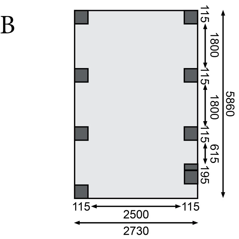 Carport En Bois Autoclave 20,9m² Avec Poteau En Arc Et Toit En Acier – KARIBU 6 Carport En Bois Autoclave 20,9m² Avec Poteau En Arc Et Toit En Acier – KARIBU – Image 4