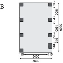 Carport En Bois Autoclave 20,9m² Et Toit En Acier – KARIBU -Abri De Jardin carport en bois autoclave 209m et toit en acier karibu 3