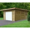 Carport-garage 7x5x2,5m En Bois Traité Autoclave Avec Porte Sectionnelle Motorisée - SOLID 2 Carport-garage 7x5x2,5m En Bois Traité Autoclave Avec Porte Sectionnelle Motorisée - SOLID -Abri De Jardin carport garage 7x5x25m en bois traite autoclave avec porte sectionnelle motorisee solid